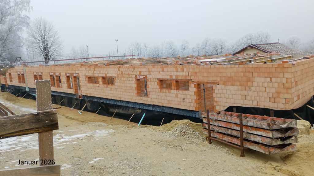 Baustart am Sportheim (Januar 2026)